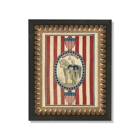 framed george washington patriotic wall art by petal lane home
