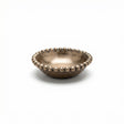 gold beaded aluminum trinket bowl decorative small dish for jewelry rings and tabletop décor