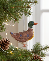 Vintage Inspired Paper Mache Mallard Ornament