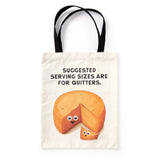 Googly Food Cheese & Bread Canvas Tote Bag