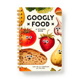 Googly Food Sticker Book with vintage food illustrations and over 60 funny stickers