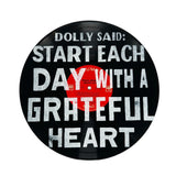 start each day with a grateful heart vinyl record wall art sugarboo 12 inch quote decor