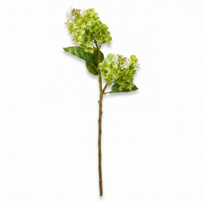 green hydrangea stem faux floral 26 inch artificial flower arrangement decor