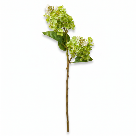 green hydrangea stem faux floral 26 inch artificial flower arrangement decor