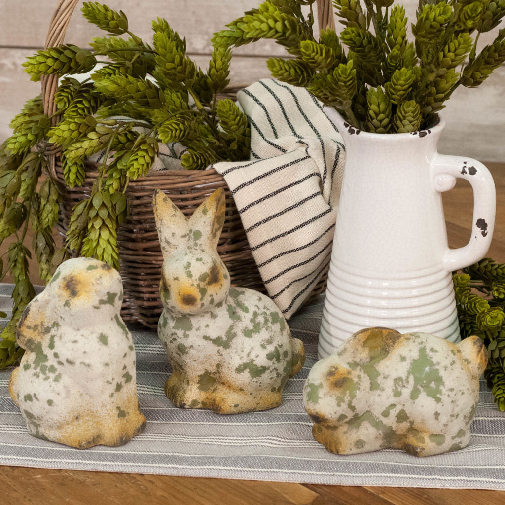 Distressed Resin Rabbit Figurine | 3 Styles