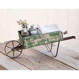 tabletop green wheelbarrow by CTW Home