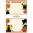 Halloween notepad with vintage-inspired artwork and 100 tear-off pages