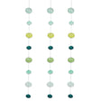 multi color glass bubble garland hanging decor green glass strand window wall accent