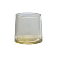 Hand-blown green glass tumbler, 6 oz, dishwasher safe