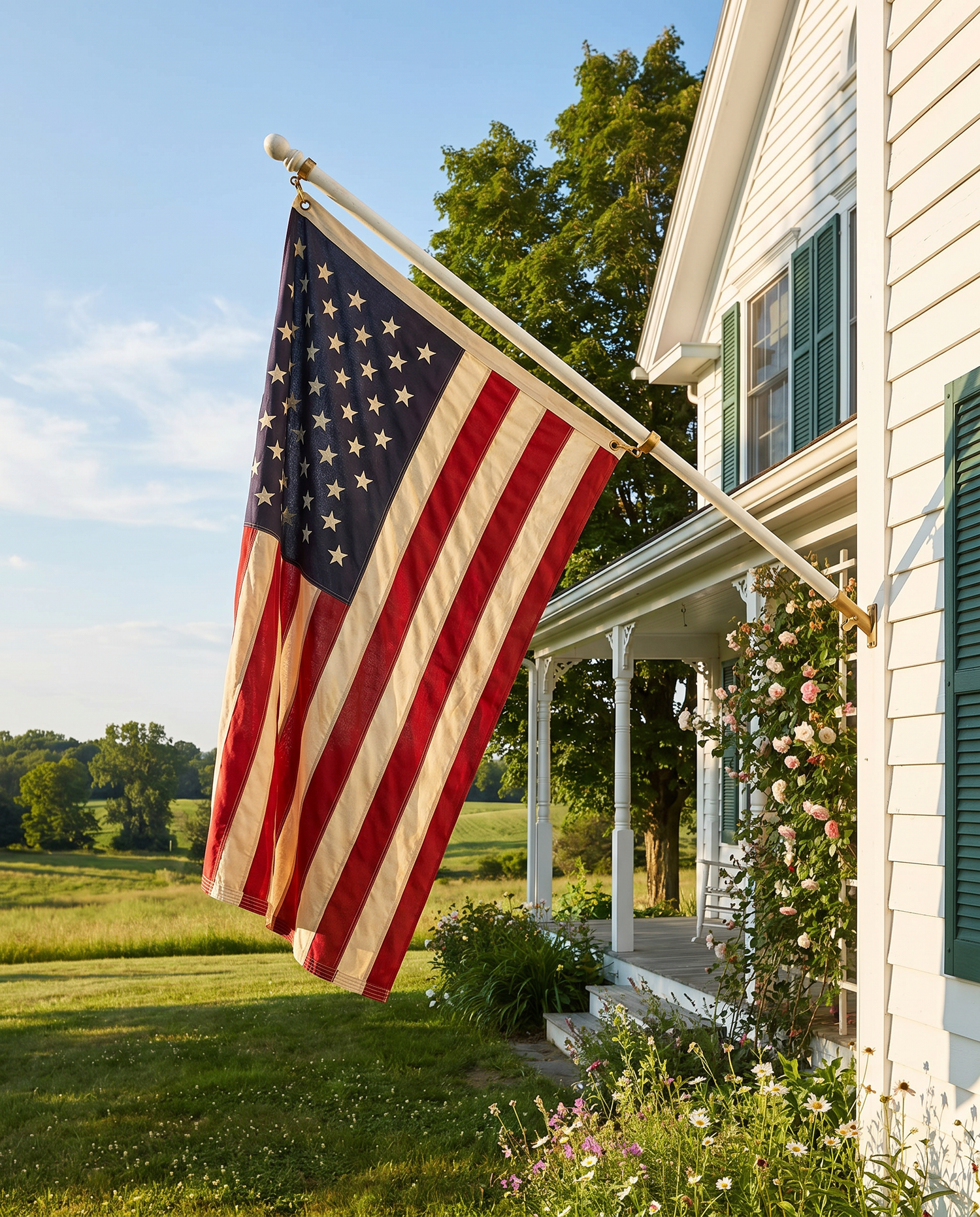American Flag with Grommets