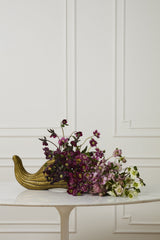 Gold Aluminum Harvest Cornucopia