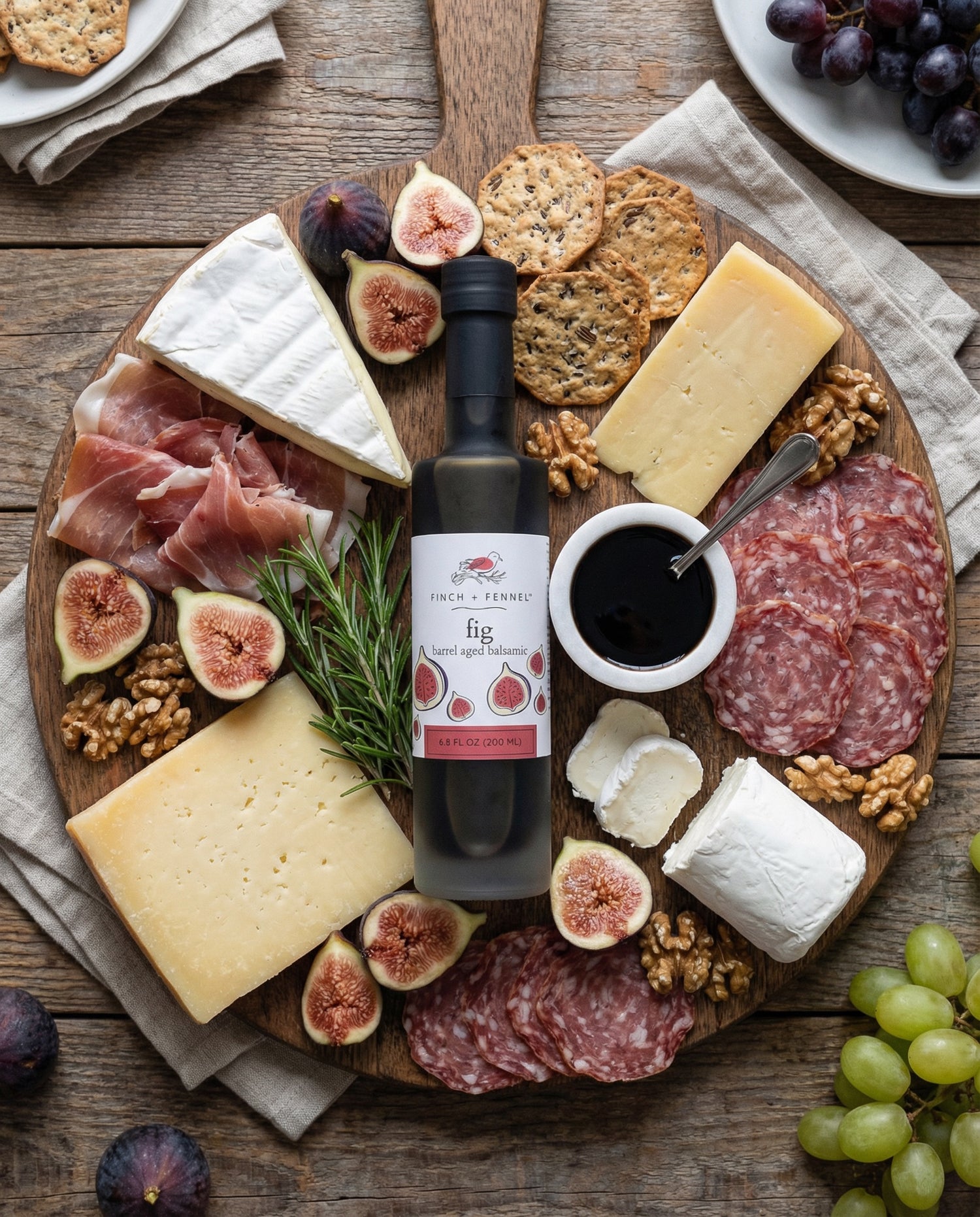 Fig Barrel Aged Dark Balsamic Vinegar | Finch + Fennel