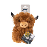 Highland Cow Plush Squeaker Dog Toy