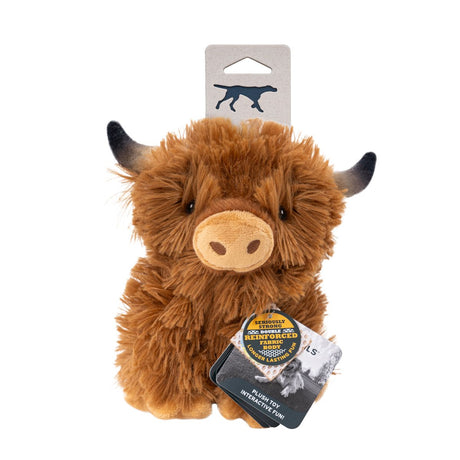 Highland Cow Plush Squeaker Dog Toy