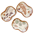 HJ Funghi reusable kitchen sponge set with mushroom and botanical pattern