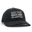 black camo flag trucker hat snapback Hold Fast cap for men