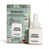 homesick new home pura refill fresh linen scent jasmine sandalwood cedarwood fragrance