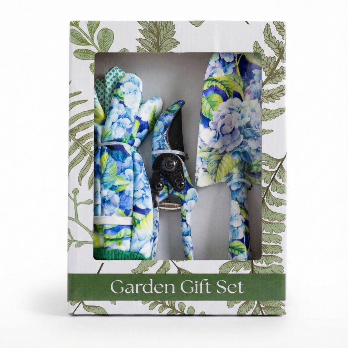hydrangea gardening tool set with gloves trowel and pruning shears garden gift set