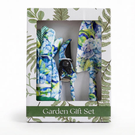 hydrangea gardening tool set with gloves trowel and pruning shears garden gift set