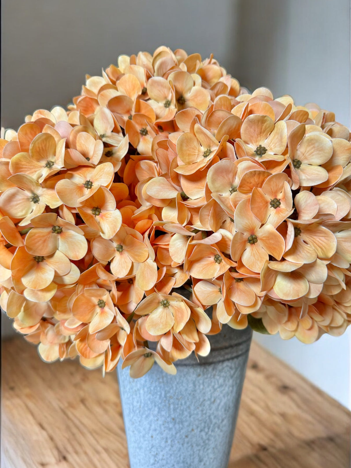 Harvest Orange Hydrangea Stem