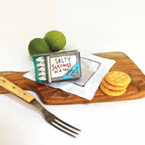 Salty Sardines Glass Ornament