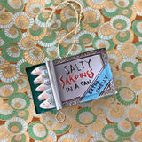 Salty Sardines Glass Ornament