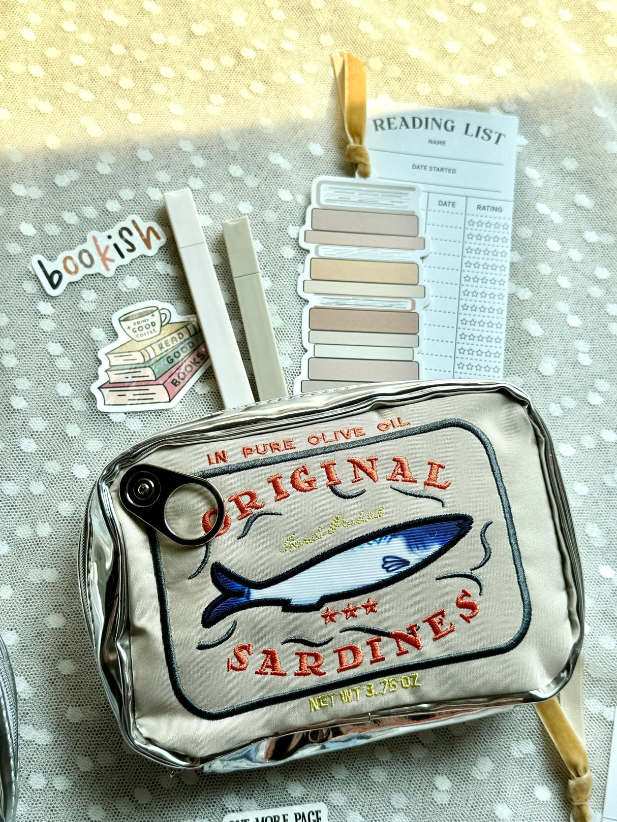 Original Sardines Tin Can Zip Pouch