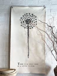 There Is So Much Hope Botanical Painted Wall Tarp