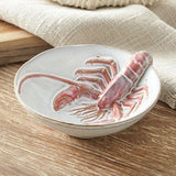 Lobster Embossed Ceramic Bowl