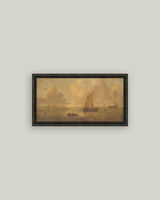 Framed Seascape Town Art Print | Willem van Diest