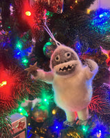 Wool Felt Abominable Snowman Ornament
