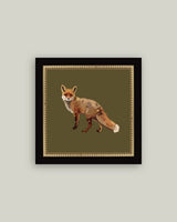 Framed Fox Animal Wall Art