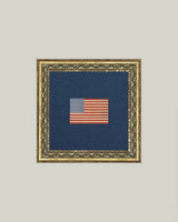 Framed Gingham American Flag Wall Art