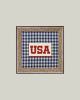 Framed Gingham USA Wall Art