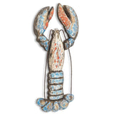 Distressed Coastal Lobster Wall Accent
