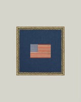 Framed Gingham American Flag Wall Art
