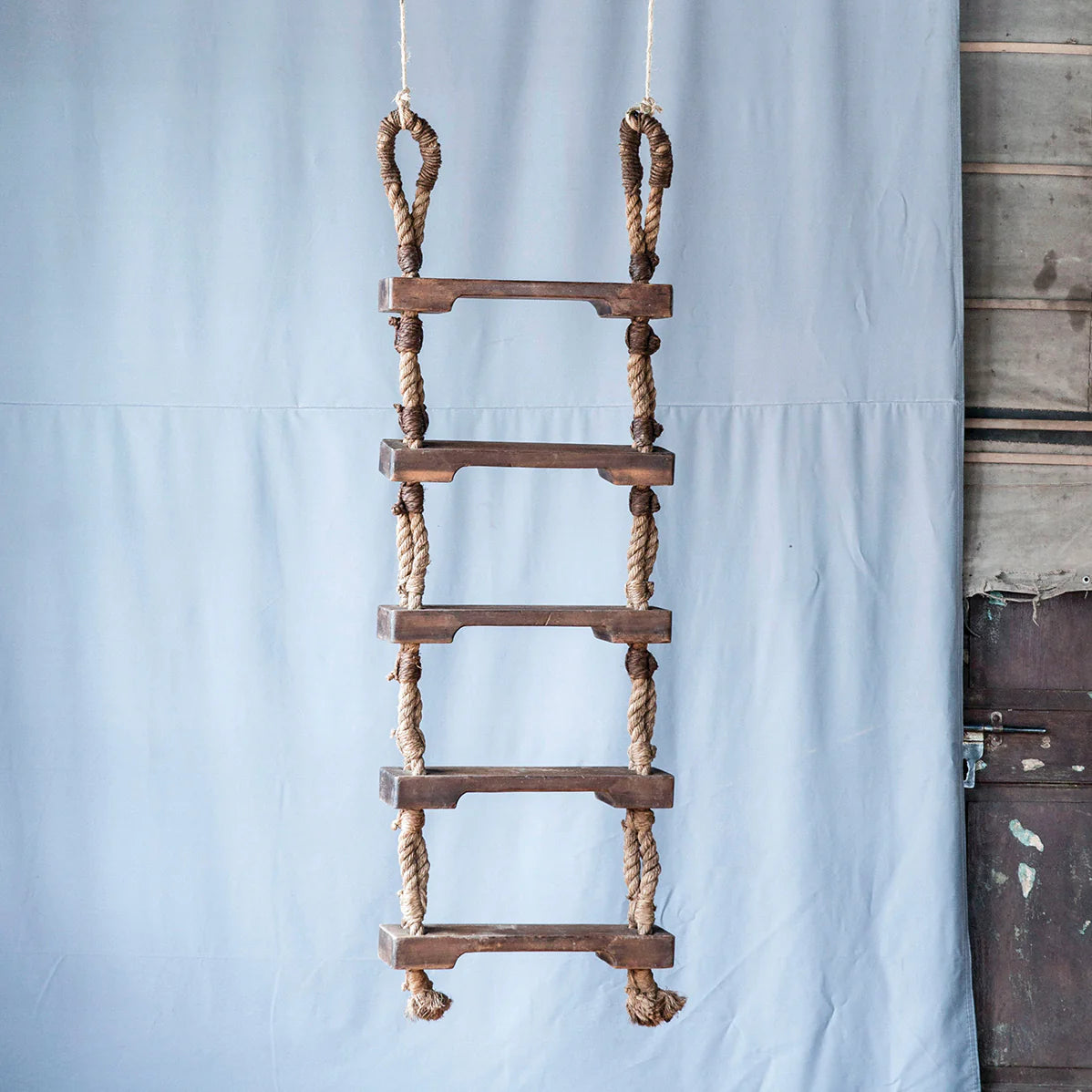 Vintage Reclaimed Nautical Rope Boat Ladder