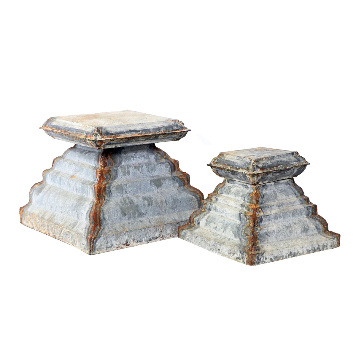 Zinc Square Risers – Rust & Cinder