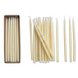 10 inch ivory thin taper candles set of 24 unscented slim dinner candles