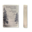 Vintage-style Campfire Tales of Jackson Hole hardcover journal with lined pages and distressed cover design.