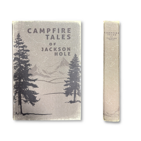 Vintage-style Campfire Tales of Jackson Hole hardcover journal with lined pages and distressed cover design.