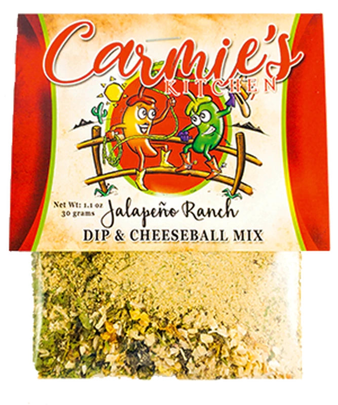 Carmie's Kitchen Jalapeno ranch dip and cheeseball mix