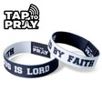 Jesus is lord tap to pray bible verse wristband