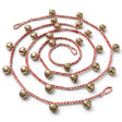 Red and white jingle bell garland Christmas mantel decor holiday tree garland rustic farmhouse Christmas decorations