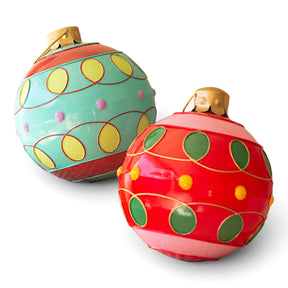 jumbo colorful metal ornaments