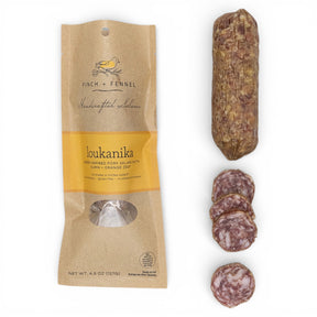 loukanika greek style salumi orange cumin pork charcuterie meat