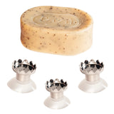 french magnetic soap holder with suction cup