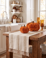 Orange Shaved Wood Pumpkin