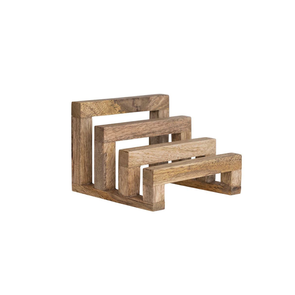 mango wood display stand by Creative Co-Op