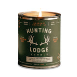 Hunting Lodge soy candle with tobacco whiskey and embers scent from Manready Mercantile Americana Series